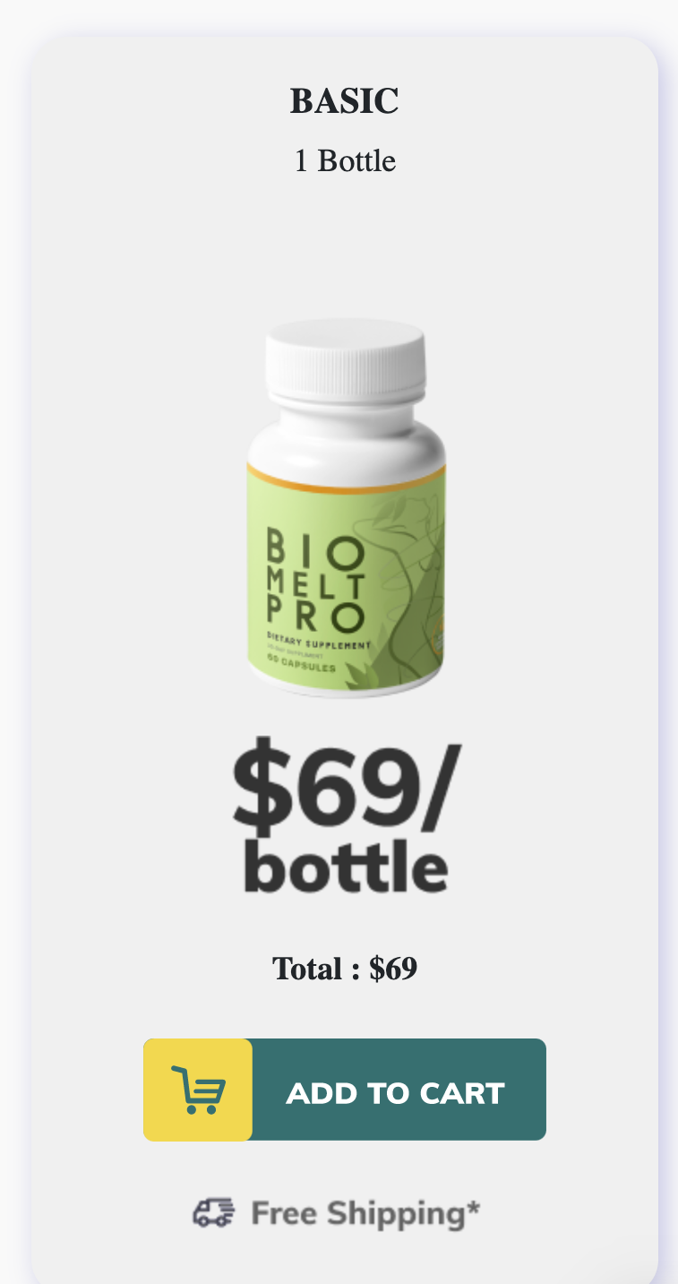 Bio Melt Pro - 1 bottle