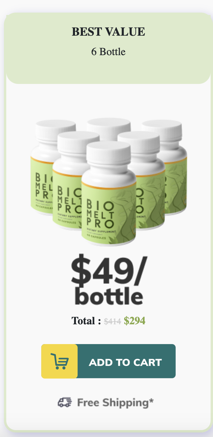 Bio Melt Pro - 6 bottles